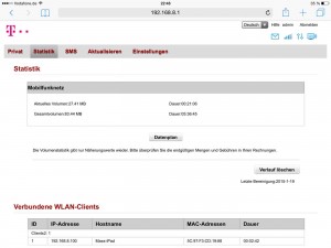 Statistik Speedbox LTE III