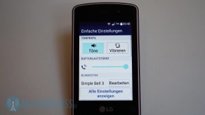 LG WineSmart Einstellungen
