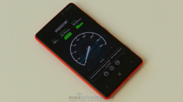 Lumia 820 LTE Speedtest