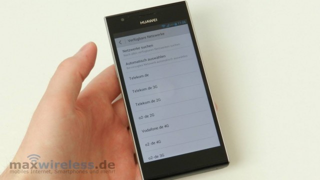 Netzsuche Ascend P2