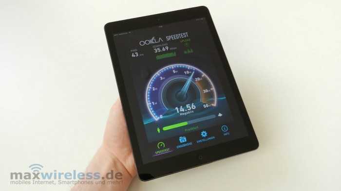 Speed-Test im Vodafone LTE-Netz mit dem iPad Air