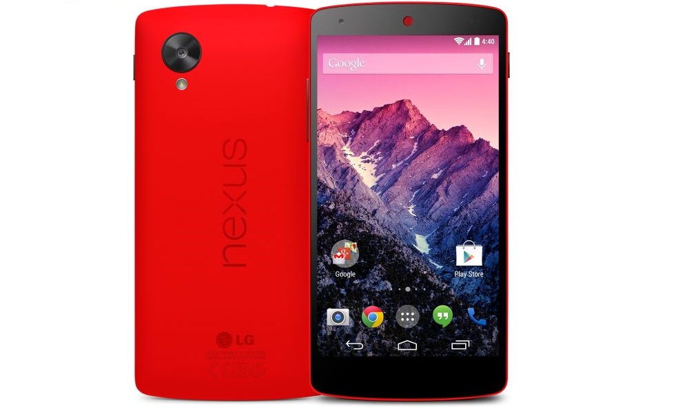 Nexus 5 nun auch in rot erhältlich