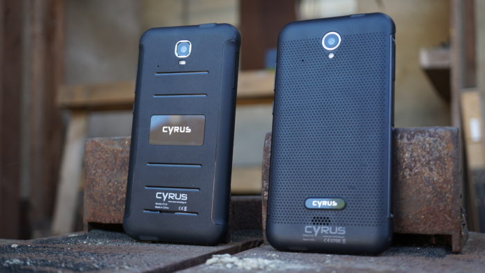 Rückseite der Cyrus Smartphones mit Kamera.