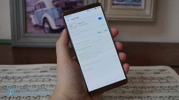 Dual-SIM mit LTE beim Huawei Mate 10 Pro.