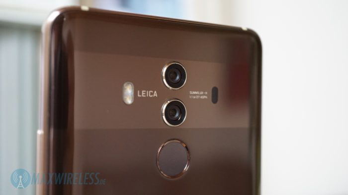 Die Leica Dual Kamera auf der Rückseite des Huawei Mate 10 Pro.