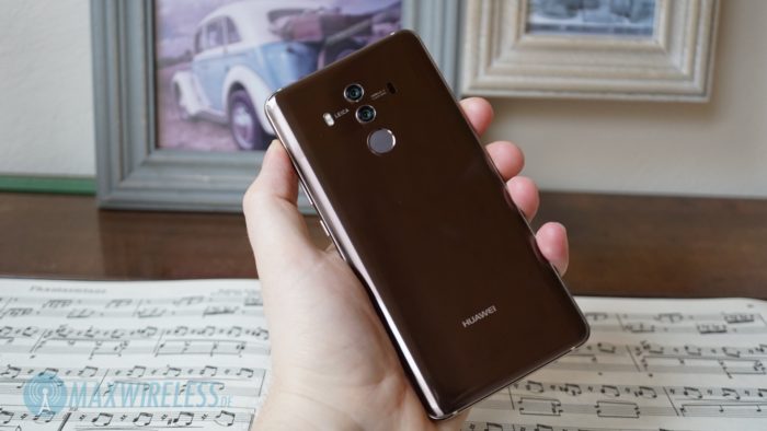 Die Rückseite des Huawei Mate 10 Pro in Mocha Brown.