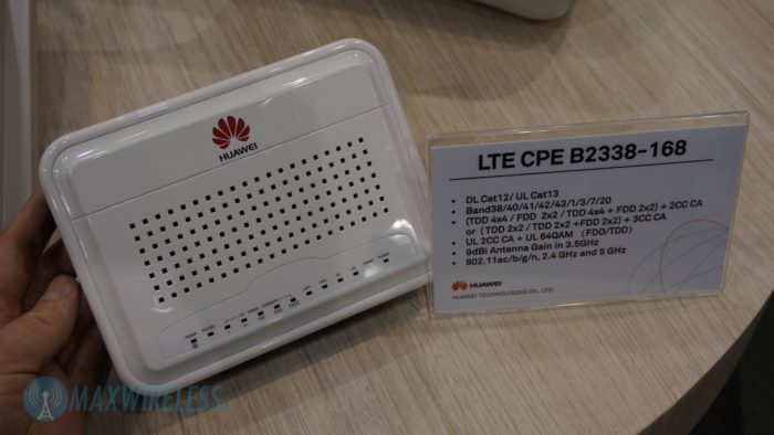 Datenblatt zum Huawei B2338 LTE Router.