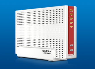 DOCSIS 3.1: FRITZ!Box 6591 kann 6 GBit/s im Kabel-Netz Die AVM FRITZ!Box 6591 Cable. Bild: AVM.