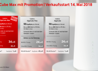 Vodafone GigaCube Max: 200 GB LTE als DSL-Ersatz