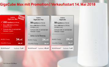 Vodafone GigaCube Max: 200 GB LTE als DSL-Ersatz