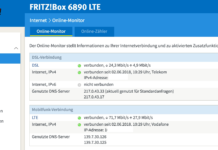 AVM FRITZ!Box 6890 LTE: Labor-Firmware ermöglicht Kombination von DSL und LTE Die neue Labor-Firmware ermöglicht den Parallelbetrieb von LTE und DSL. Screenshot: maxwireless.