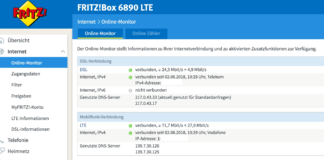 AVM FRITZ!Box 6890 LTE: Labor-Firmware ermöglicht Kombination von DSL und LTE Die neue Labor-Firmware ermöglicht den Parallelbetrieb von LTE und DSL. Screenshot: maxwireless.