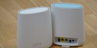 Test: Netgear Orbi RBK20 Mesh WLAN Set Das Netgear Orbi WLAN Set. Bild: maxwireless.de.