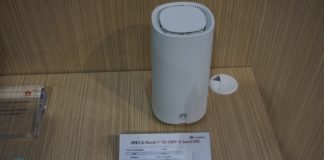 Three UK und Huawei zeigen 5G Zugang für Zuhause Huawei 5G C-Band Router (CPE). Bild: maxwireless.de.