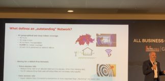 Sunrise CTO: perfektes LTE-Netz ist die beste 5G Vorbereitung Sunrise CTO Elmar Grasser präsentiert Erfolgsfaktoren für ein gutes LTE Netzwerk. Bild: maxwireless.de.