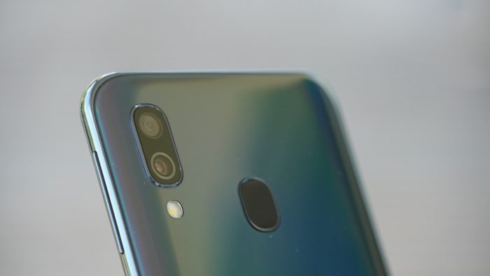 Dual-Kamera auf der Rückseite des Galaxy A40.