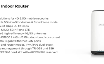 5G Router: Zyxel mit neuen Modellen für Indoor und Outdoor Technische Daten zum Zyxel NR5101
